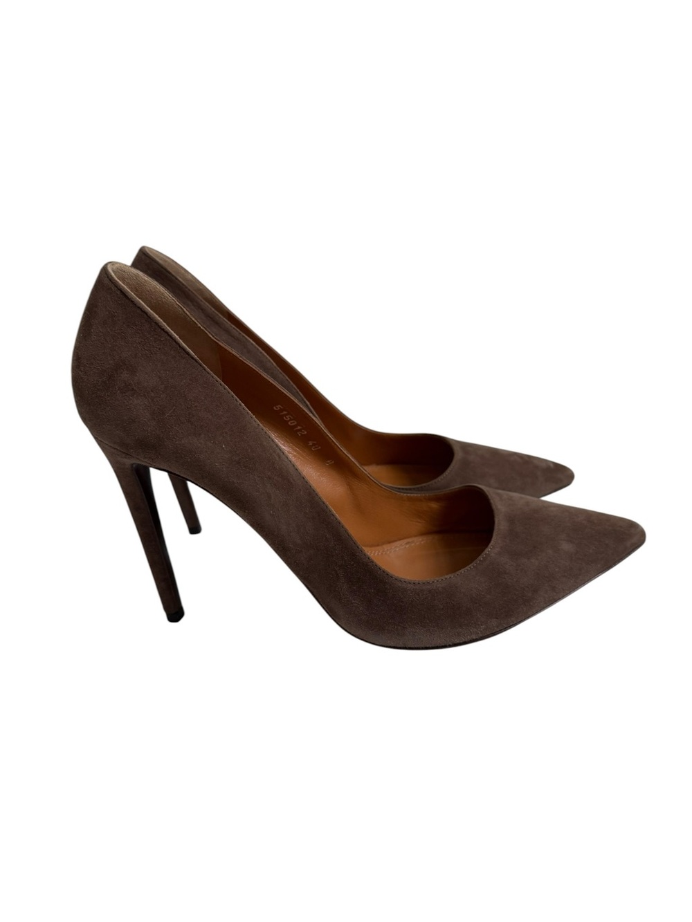 Ralph Lauren Purple Label Brown Suede Pointed 4” Stilettos, Size 40B